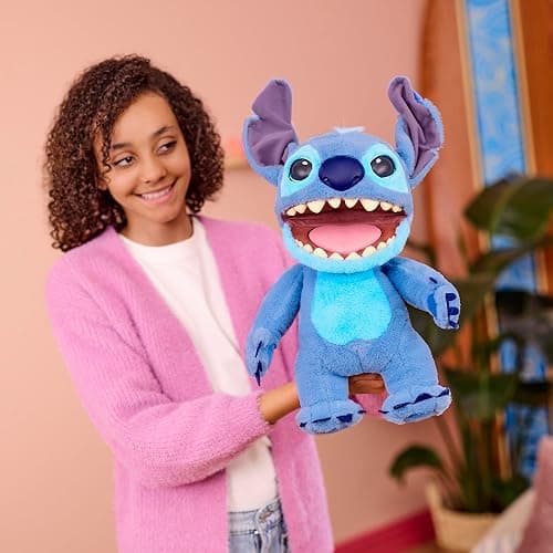 Wow! Stuff Disney Stitch Puppetronic by RealFX | Looks, Feels & Sounds Real! | Disney's Lilo & Stitch | Over 100 Action & Sounds | 18" High | Ages 6+ thumbnail 2