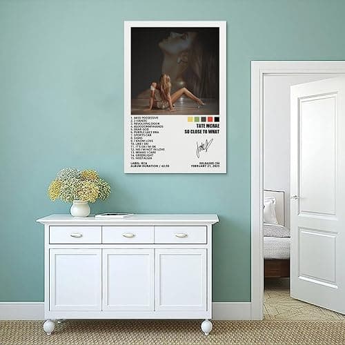 TANXINYUE Tate Poster McRae So Close to What Music Album Cover Posters for Room Canvas Wall Art Bedroom Decor 12x18inch(30x45cm) thumbnail 4