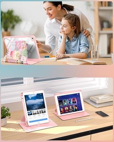 Uppuppy for iPad mini 4 Case for iPad mini 5th Generation Case - 360 Rotating Stand Folio Smart Cover with Pencil Holder for Women Girls, Christian Words for Apple Tablet Mini 7.9 inch 2019/2015 thumbnail 6