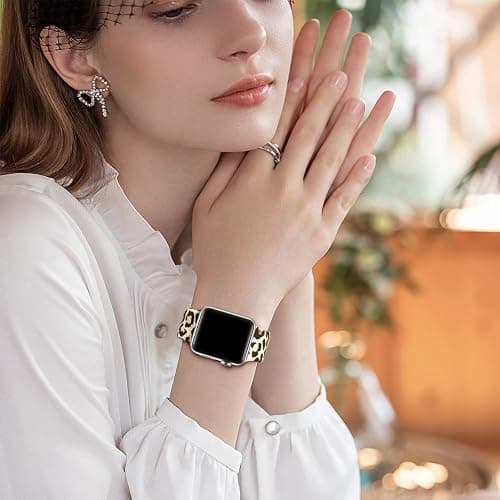 Easuny Compatible with Watch Band 38mm 40mm 41mm 42mm 44mm 45mm 49mm for Women, Butterflies Print Soft Silicone Floral Fadeless Wristband Sport Strap for Watch SE Series 9 8 7 6 5 4 3 2 1 Ultra thumbnail 7