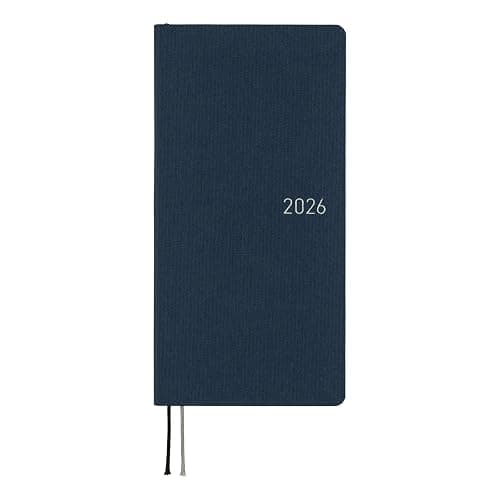 Hobonichi Techo 2026 Weeks – Colors: Cosmo Blue (English, Tall & Slim, January Start) - Image 1