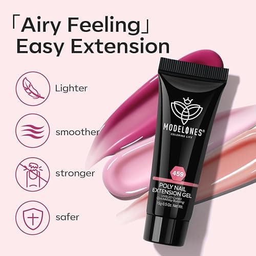 Modelones 133pcs Poly Extension Gel Nail Kit, 32 Colors All Seasons Poly Gel kit with Nail Lamp Slip Solution Builder Thickening Manicure Tools for Starter Salon DIY thumbnail 7