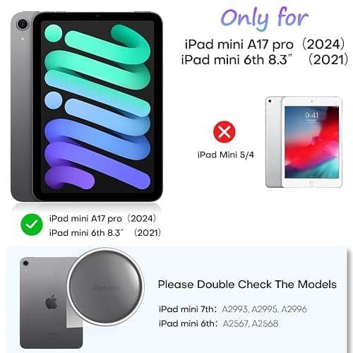 OMOTON PAPERSENSE 2 Pack Paper Screen Protector for iPad Mini 7 A17 Pro Mini 6 6th(2024/2021, 8.3-inch), Anti-glare Matte PET Film with Easy Installation Tray, Draw Like on Paper, Ultra-Responsive thumbnail 2