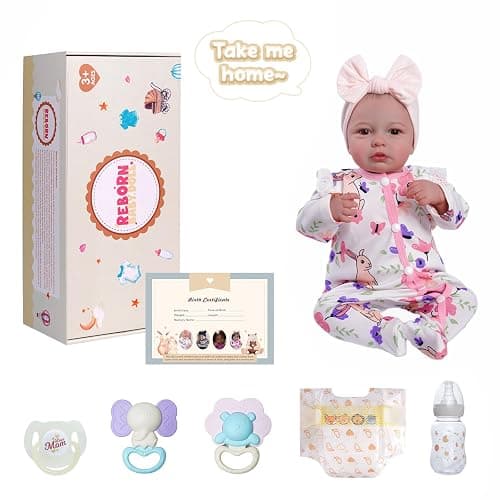 BABESIDE Reborn Baby Dolls - 20-inch Cute Soft Vinyl Realistic Baby Doll Real Life Baby Dolls with Complete Accessories Perfect for Cuddling, Playtime, and Gift Giving thumbnail 6