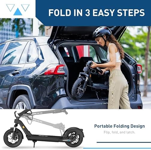 Hiboy S2 Pro/X300 Electric Scooter, 500W Motor, 10"/12" Tires, 25/38 Miles Range E Scooter, 19/23 Mph Folding Commuter Electric Scooter for Adults thumbnail 6