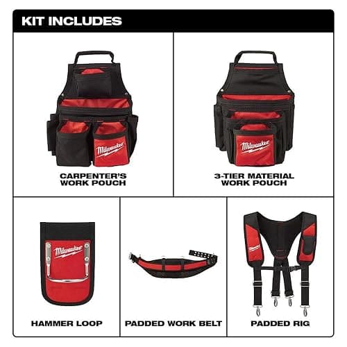 Milwaukee 48-22-8120 Contractor Work Belt with Suspension Rig thumbnail 3
