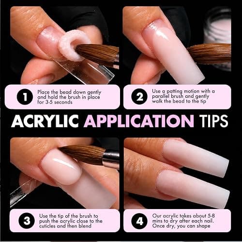 MakarttPro Kolinsky Acrylic Nail Brush Size 10 – 100% Pure Kolinsky Hair Nail Brush for Acrylic Application, Professional Nail Brush for Smooth Bead Control, Anti-Clogging, Acetone Resistant Handle thumbnail 7