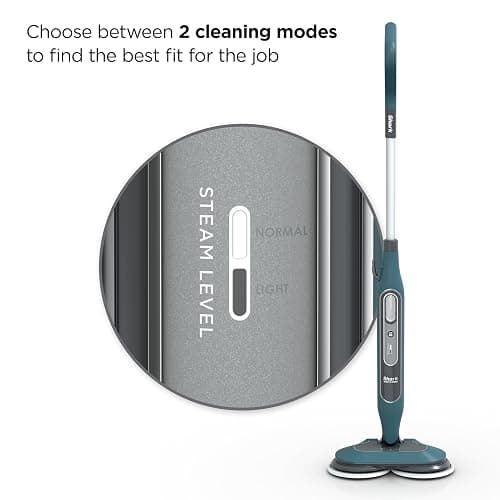 Shark Steam & Scrub All-in-One Scrubbing and Sanitizing Hard Floor Steam Mop, 2 Steam Modes, 2 Dirt Grip Soft Scrub Pads Included, XL Removable Water Tank, Swivel Steering, Teal, S8002BRN thumbnail 8