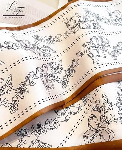 Hioyiwse Head Scarf Hair Neck Scarves For Women Purse Bag Scarfs For Handbags Silky Long Thin Satin Headscarf Fashion thumbnail 4