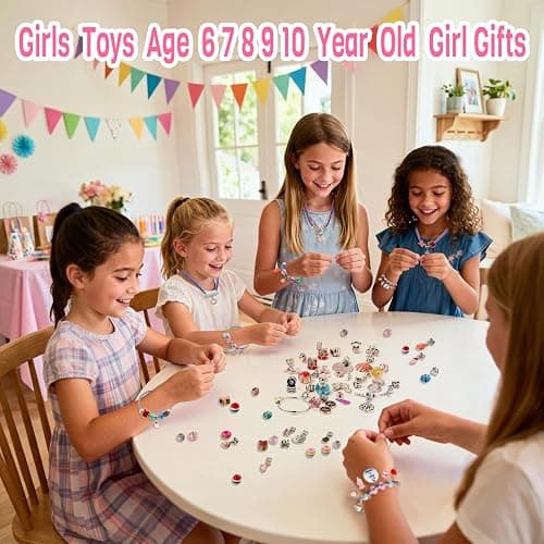 COO&KOO Girls Charm Bracelet Making Kit: Unicorn Jewelry Making Kit Gifts Crafts for Girl 8-12 A Perfect Girls Toy for Ages 6 7 8 9 10 Girl That Imagination Self-Expression and Inspires Creativity thumbnail 6