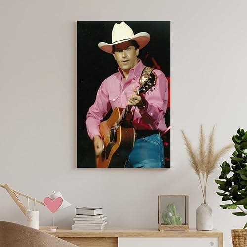XIANEOU American Country Musician George Strait Poster Famous Singer Artist Poster Canvas Wall Art Poster For Room Aesthetic And Decor (7) Pictures For Living Room Bedroom Decor08x12inch(20x30cm) thumbnail 8