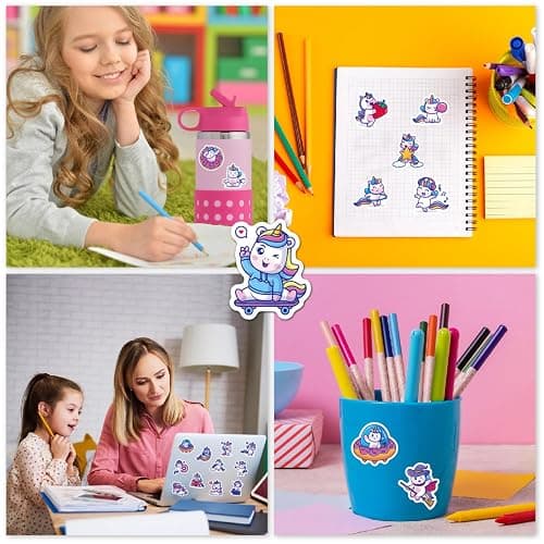LilyBeauty Multifunction Pencil Case with Calculator, Pencil Sharpener and Curriculum, Multiple Cute Patterns, Suitable for Elementary School Girls, Boys, Great Gifts for Kids (Purple) thumbnail 6