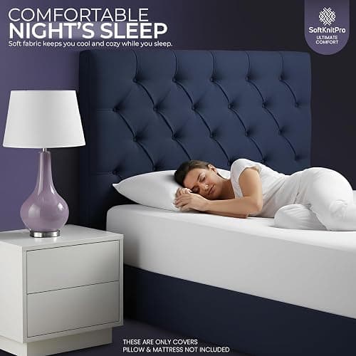 Waterproof Mattress Protector and Pillow Case, Twin XL Size, Includes +1 Zippered Pillow Protector and 1 Mattress Cover Set, Fitted Sheet Style Deep Pockets with All Around Elastic thumbnail 7