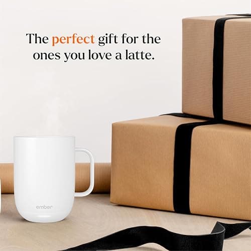 Ember Temperature Control Smart Mug 2, 14 Oz, App-Controlled Heated Coffee Mug with 80 Min Battery Life and Improved Design, White thumbnail 9