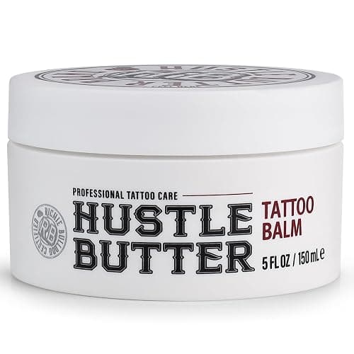Hustle Butter Tattoo Aftercare 5oz Tattoo Balm, Heals + Protects New Tattoos and Rejuvenates Older Tattoos - 100% Vegan Cream No-Petroleum thumbnail 8