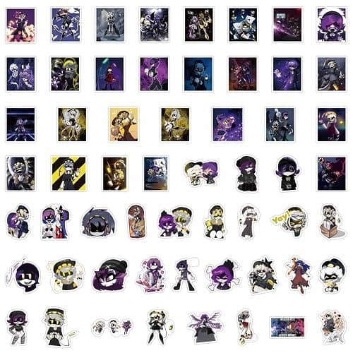 110PCS Murd Dro Stickers, Comic Cartoon Anime Stickers Pack for Water Bottle Laptops Guitar Phones, Vinyl Waterproof Murder Uzi N J V Doll Tessa Decals for Teens Adults thumbnail 5