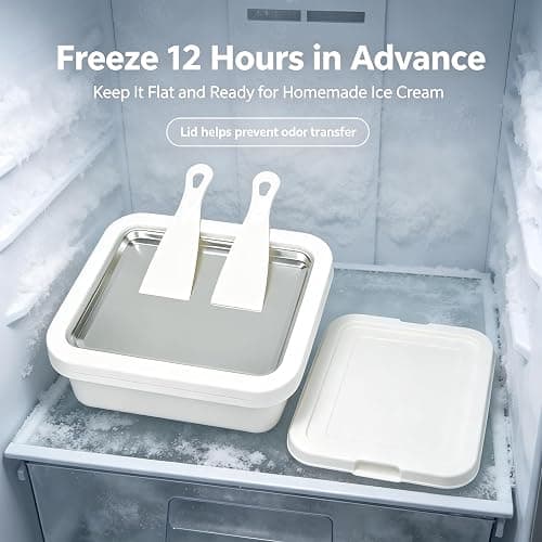 Instant Ice Cream Maker,Rolled Ice Cream Maker, Soft Serve Ice Cream maker,Perfect for Frozen Yogurt, and More! Food grade stainless steel ice cream roll machine for home us (white) thumbnail 4