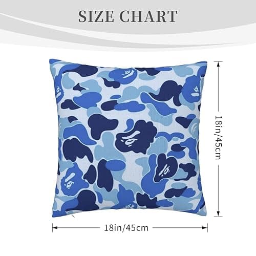 Square Decorative Pillowcases Pillow Cover for Bed Sofa Couch Pillow Case with Zipper for Home Decor 18"X18" thumbnail 3