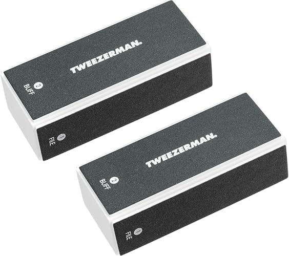 Tweezerman Nail Buffer Blocks Pack of 2 Black - Image 1