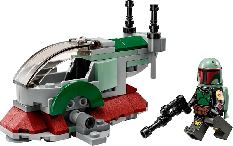LEGO Star Wars Boba Fett's Starship Microfighter 75344, Building Toy Vehicle with Adjustable Wings and Flick Shooters, The Mandalorian Set for Kids thumbnail 5