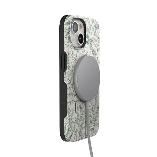 Casely iPhone 14 Case | Sage Garden | Green Floral | Compatible with MagSafe | Bold Protective Design thumbnail 9
