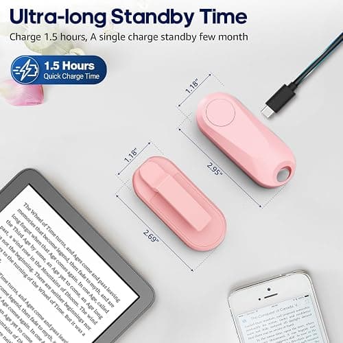 DATAFY Remote Control Page Turner for Kindle Paperwhite Oasis Kobo eReaders, Camera Camcorder Remote Controls, Page Turner Clicker for ipad Tablets Reading Novels with Wrist Strap Storage Bag thumbnail 6