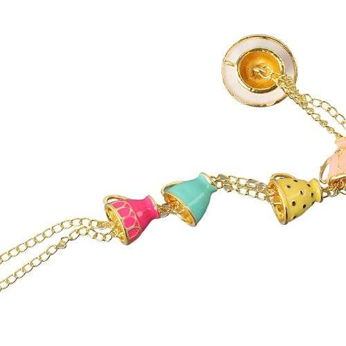 Leadigol Stackable 3D Coffee Cup Pendant Necklaces,Tea Cup Necklace,Teapot Locket Coffee Cup pendant Enamel Jewelry Long Necklace thumbnail 4