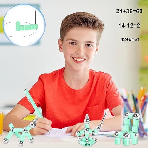 YYMHMF Magnetic Fidget Pens Girls Gifts - Unique Birthday Gifts For Women, Novelty Christmas Stocking Stuffers For 8 9 10 11 12 13 14 15 16 Year Old Boys Girls, Cool Gadget Anxiety Relief For Adults thumbnail 2