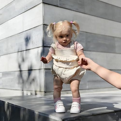 Anano Realistic Reborn Toddler Doll 70CM Pippa Reborn Dolls Realistic Silicone Babies That Look Real Looking Toddler Girls Set for Kids Age 3 Role Playing thumbnail 5