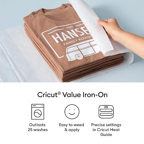 Cricut® Value Iron-On, Rainbow Sampler - 12 in x 12 in (40 ct)- HTV Heat Transfer Vinyl thumbnail 5