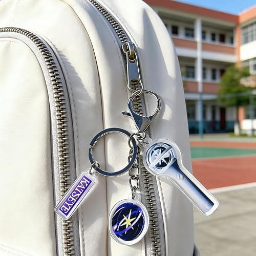 IQIC Katseye Merch Keychain Acrylic Lightstick Keyring Charm Pendant Backpack Accessories Concert Merch for Fans Gifts thumbnail 5