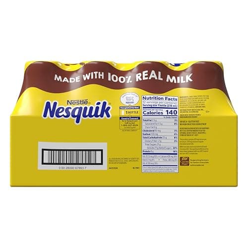 Nesquik Chocolate Lowfat Milk Ready to Drink 12 Pack of 8 fl oz (Packaging May Vary) thumbnail 9