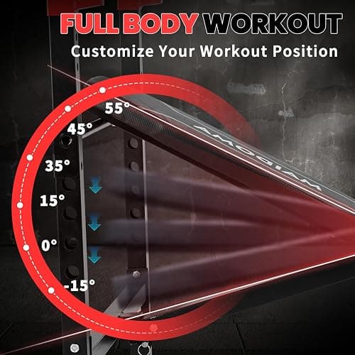 MAIDOMA 1500LBS 8 in 1 Olympic Weight Bench Set with Leg Extension/Curl and Preacher Curl, Bench Press Set and barbell Rack with Safety Bar Catches, Foldable Workout Benches for Home(US Stock) thumbnail 5