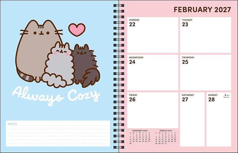 Pusheen 16-Month 2026-2027 Weekly/Monthly Planner Calendar thumbnail 7