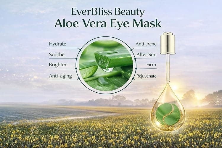 EverBliss Beauty Under Eye Mask Aloe Vera – 60 Pairs Eye Patches for Dark Circles & Puffy Eyes – Hydrating Eye Mask thumbnail 7
