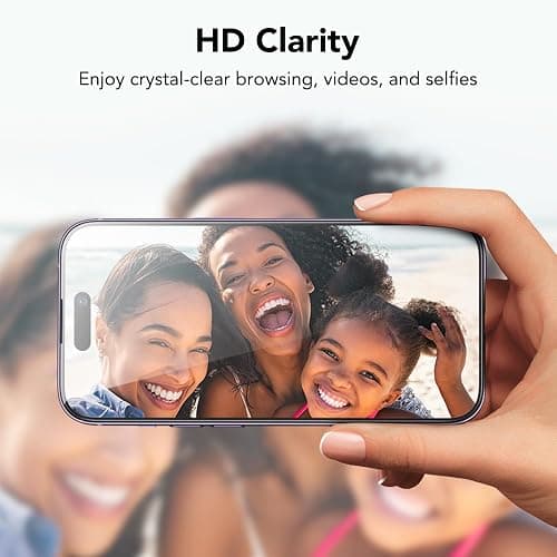 ESR 3 Pack for iPhone 14 Pro Privacy Screen Protector, Anti-spy Tempered-Glass Privacy Screen Protector, Micro-curved Edges, Case Friendly thumbnail 8
