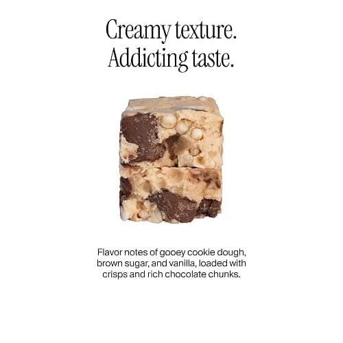 David High Protein Bars - 0g of Sugar, Low Carb, Gluten Free - 28g of Protein, 150 Calories - On-The-Go Snack - Chocolate Chip Cookie Dough Flavor, Pack of 12 thumbnail 3