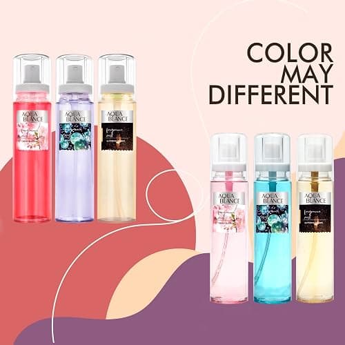 AQUA BLANCE Body Spray, Fragrance Mist for Women, Pack of 3, Each 3.9 Fl Oz, Total 11.7 Fl Oz, Cherry Blossoms thumbnail 2