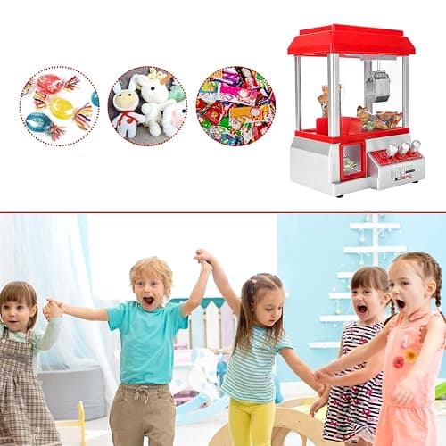 Trintion Mini Claw Candy/Sweet Grabber Machine for Kids Party Arcade Machine for Chocolate Small Toys Treats Claw Machine Game Prize Sweet Dispenser Grab Machine Coins Included (30.5cm x 22cm x 17cm) thumbnail 8