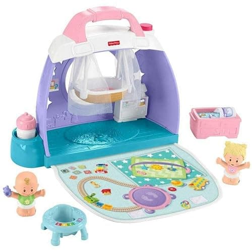 Fisher-Price Little People Toddler Toy Cuddle & Play Nursery Playset with Figures for Preschool Pretend Play Kids Ages 18+ Months - Image 1