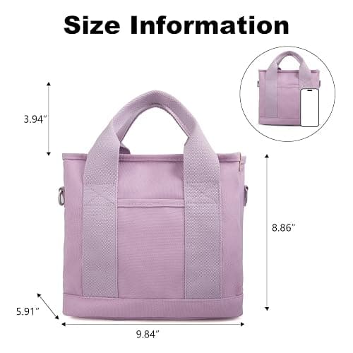 IwIeIaIrI Small Tote Bag with Zipper,Mini Tote Bag for Women,Crossbody Bag Shoulder Bag Friends Birthday Gifts thumbnail 4