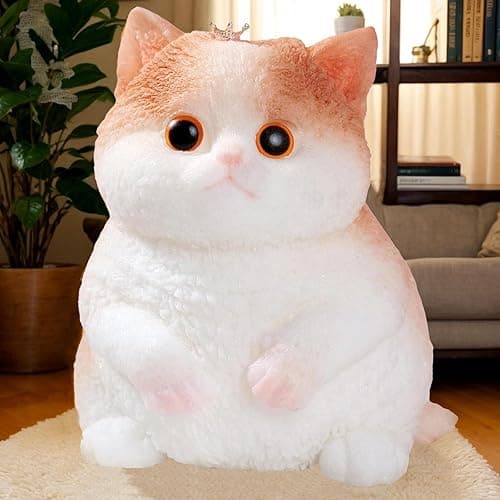 YJPPDD Big taba Squishy Cat, Handmade Squishy Cat for Adult/Kids, Stress Relief, Cute & Soft Cat Design, Perfect Squeeze Toys Gift for Relaxation and Fun - Dress Up Your Own Squishies Cat(Crown Cat) - Big-Crown Cat