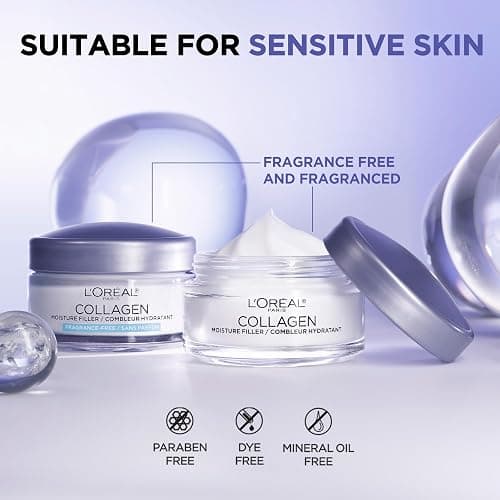 L’Oreal Paris Collagen Daily Face Moisturizer, Anti Aging Face Cream to Reduce Wrinkles and Provide Intense Hydration, 1.7 oz thumbnail 6