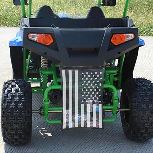 Telimocy UTV ATV Mesh Trash Bag,Universal UTV Trash Storage Sack Compatible With Polaris RZR,Can-Am,CFmoto,Teryx,Kawasaki,Golf Cart,Arctic Cat (American Flag) - Image 1