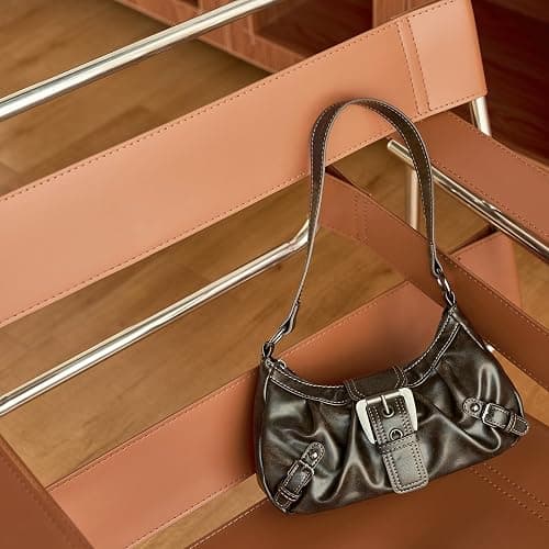 Shoulder Bag for Women Top Handle Handbag Purse Y2K Hobo Clutch Small Punk Purse Trendy thumbnail 3