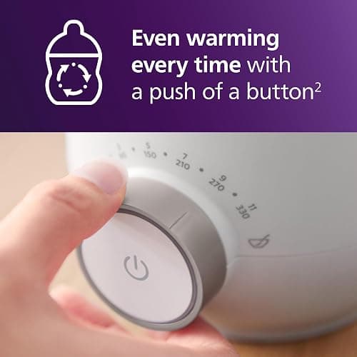 Philips Avent Fast Bottle Warmer with Smart Temperature Control: Warms Evenly, No Hotspots – SCF358/00 thumbnail 4