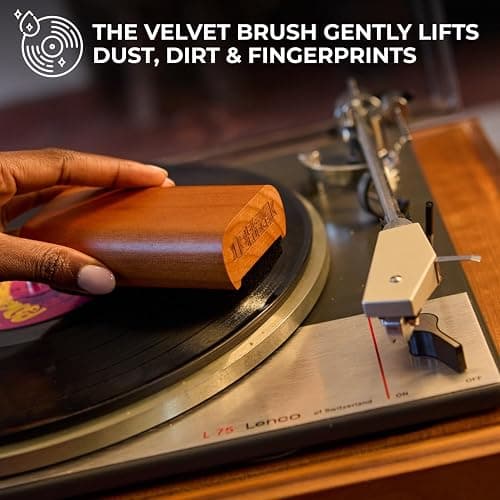 Big Fudge Vinyl Record Cleaning Kit - 4-in-1 Record Cleaner Solution - Includes Ultra-Soft Velvet Record Brush, Cleaning Liquid, Stylus Brush and Storage Pouch thumbnail 6