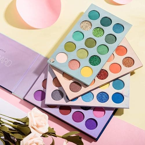 MYUANGO Color Board Eyeshadow Palette - Colorful Rainbow Bright Eyeshadow Palette, Natural Powder Eye Shadow Palette Makeup - Waterproof, Blendable, Long-Lasting - Cruelty-Free thumbnail 8