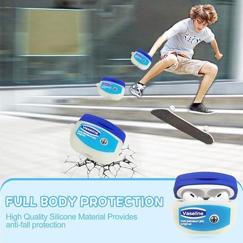 Case for AirPods Pro 2nd Generation Case, with Cleaner Kit Cute Cartoon Kawaii Funny AirPods Pro 2 Cover Silicone Protective Cover for Apple AirPod Pro 2 with Keychain for Women Kids Blue thumbnail 2