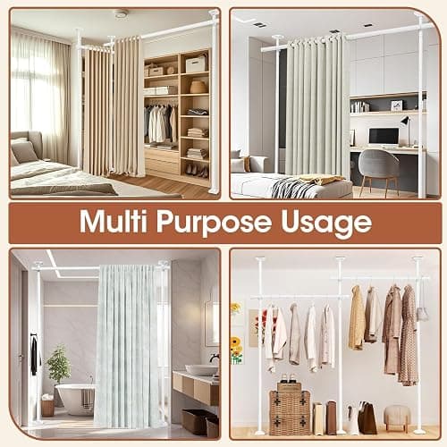 Room dividers adjustable size cream colour thumbnail 7